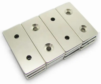 Block-Magnet-Rechteck angesenkte Loch-Magneten Soems Ndfeb N45